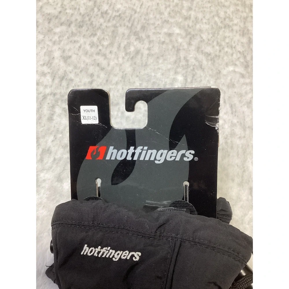 Hotfingers Rip-N-Go Junior Mitten Black Alpine Dry II Waterproof Youth XL 11-12